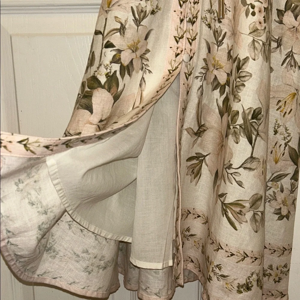 NWOT Calypso St Barth Gorgeous Linen Blend Balloon Sleeve Dress - Picture 10 of 16
